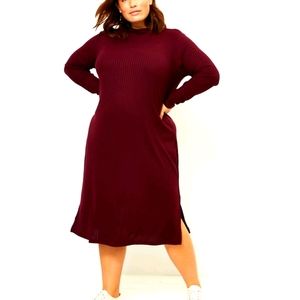 Loft Plus Midi Sweater Dress
